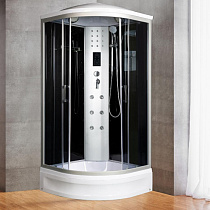 Душевая кабина River DUNAY 100/24 TH 100х100х210 см средний поддон, тонированные стекла, с гидромассажем 76561