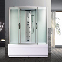 Душевая кабина River DUNAY 150/80/55 MТ 150*80*217см, высокий поддон, матовые стекла, с гидромассажем 54431