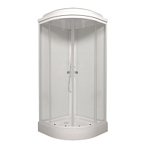 Душевая кабина Тритон Экстра 88*88 А (7 мест+сифон D50) полукруг, низкий поддон 76006
