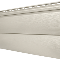 Сайдинг Текос Премиум Двойной оцилиндрованный брус Слоновая кость (3,66м х 0,23мм) 47704