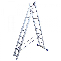 Лестница стремянка 2 секции по 6 ступеней L=1.68м (2,54м) 48695