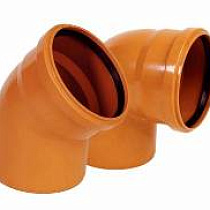 Отвод 110/45 наружняя канализация 44789