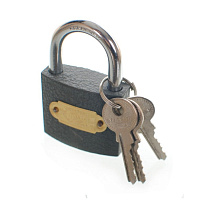 Замок навесной серый 70 мм 74178
