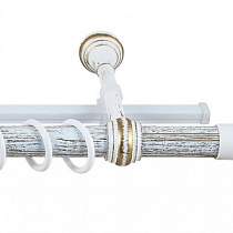 Карниз "Валанс" + У-шина 2,0 белое золото/патина 49296