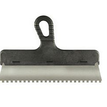 Шпатель фасадный зубчатый нерж 6х6 300мм пластм ручка "КЕДР" 046-0300 59317