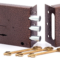 Замок накладной  БИФ-0030-1*3-ЛК 66319