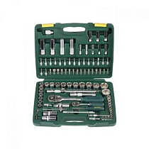 Набор инструмента KRAFTOOL EXTREM-142,142предм.(1/2+3/8+1/4) 76680