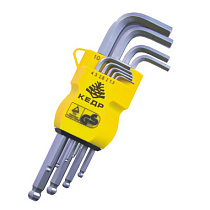 Ключи шестигранные с шариком  набор 9 шт.1,5-10 мм (1/36) "КЕДР" 037-2321 43354