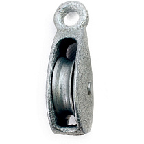 Блок одинарный пластик.оцинк. 65мм 34674