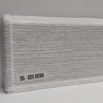 Плинтус напольный с кабель-каналами 85мм 2,2м "Деконика", 265 Клен патина 67089