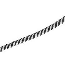 Шнур текстильный 4 мм/500 м  черно-белый 61788