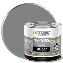 Грунтовка ГФ-021 быстросохнущий серый ЛАКРА ,15кг 70906