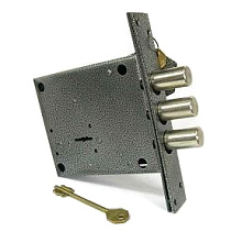 Замок врезной гаражный ЗВУ-003 (3 ключа) (БОРОВИЧИ) (без ручек) 05168