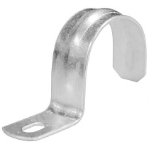 Cкoбa мeтaлл c oдним oтвepcт Ф48-50мм (100шт) 46080