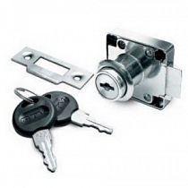 Замок мебельный № 338 (хром) с защелкой 18957