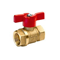 Кран латунный шаровый БАЗ ДУ-20 г/г ручка бабочка (11б27п1) 71812